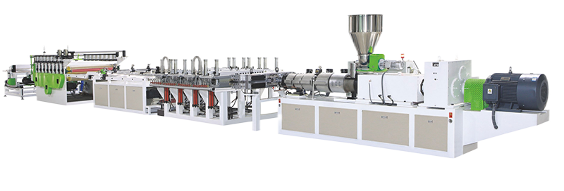 PVC Semi-Skinning (WPC) Foaming Board Extrusion Line