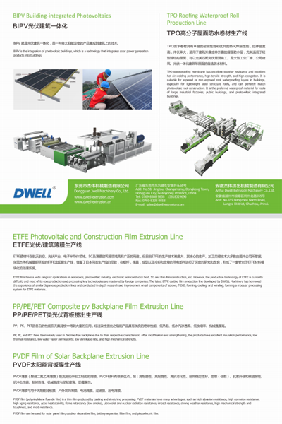 光伏片板膜挤出生产线